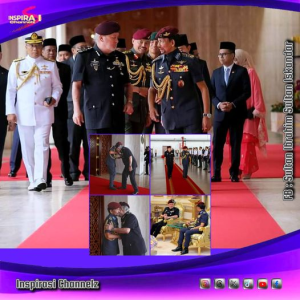 YANG DI-PERTUAN AGONG MEMPERSEMBAHKAN WARKAH PERSILAAN ISTIADAT PERTABALAN KEPADA SULTAN BRUNEI